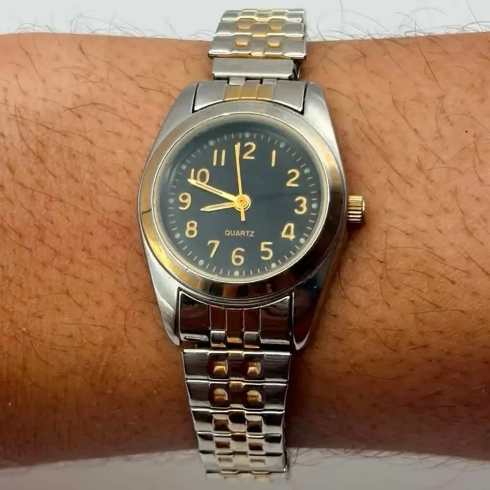 Silver & Gold Retro Watch